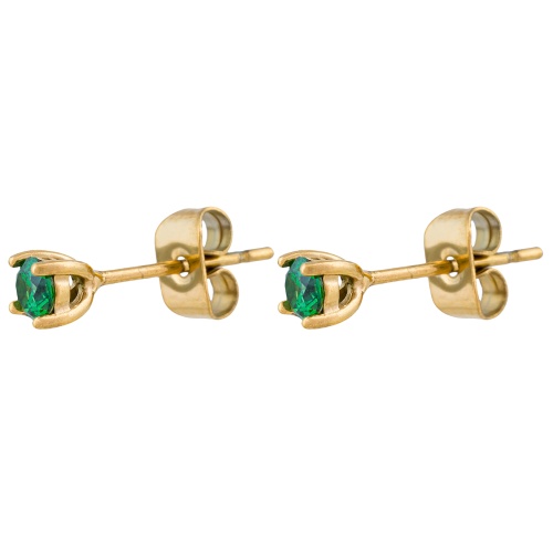 Пусеты Fiore Luna GREEN, AE03187-8 G/G фото 3